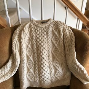 Hand-knit Wool Sweater from Ireland